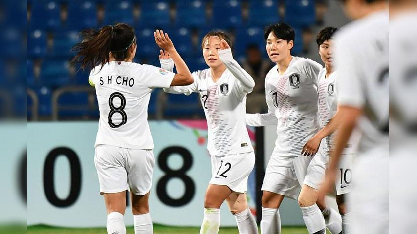 韩国女足5-1大胜菲律宾